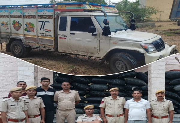 Drugs and weapons worth Rs 1.75 crore recovered from unnumbered Bolero pickup, Jalore News in Hindi mastram