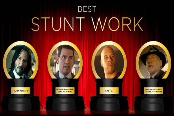 Best stunt award can be included in the Oscar awards category mastram