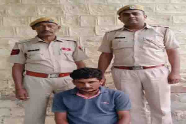 Absconding accused arrested in gangrape case of minor, included in the list of top 10 wanted at police station level, Barmer News in Hindi mastram